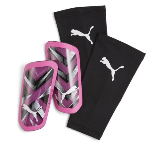 PUMA-Ultra-Flex-Sleeve-Scheenbeschermers-Roze-Wit-Zwart