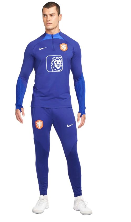 Nike Nederland Strike Trainingspak 2022-2024 Blauw - Paul Pessel | Soccer Center Utrecht | De voetbalspecialist