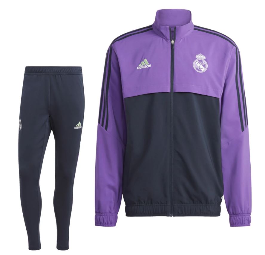 Investeren Gouverneur dik adidas Real Madrid Presentatie Trainingspak 2022-2023 - Paul Pessel Sport |  Soccer Center Utrecht | De voetbalspecialist