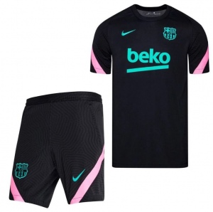 Nike-FC-Barcelona-Dry-Strike-Trainingsset-2020-2021-Kids-Zwart-Roze
