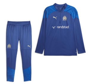 PUMA-Olympique-Marseille-Trainingspak-Zip-2023-2024-Blauw-Goud-E-150