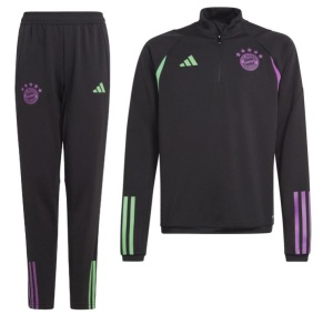 adidas-Bayern-Munchen-Trainingspak-Zip-2023-2024-Kids-Zwart-Groen-Paars