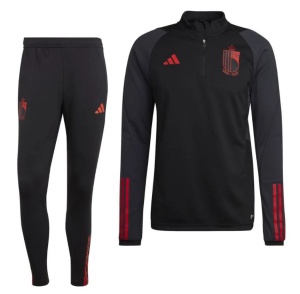 adidas-Belgie-Trainingspak-2022-2024-Zwart-Rood