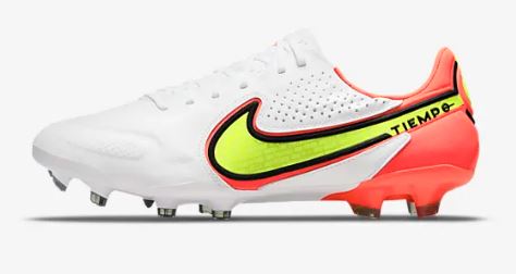 nike tiempo geel