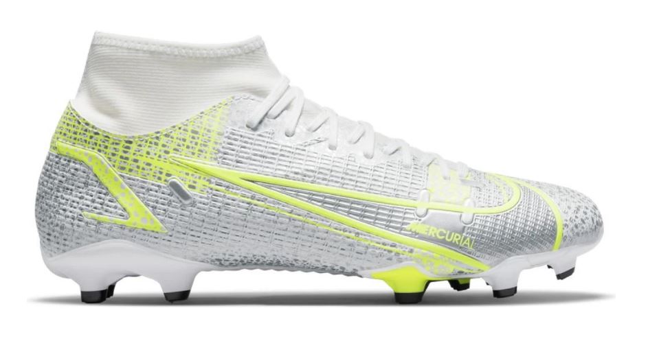 Nike Mercurial Superfly Academy Gras / Kunstgras Voetbalschoenen (MG) Wit Zwart Zilver Geel - Paul Pessel Sport | Center Utrecht | De voetbalspecialist