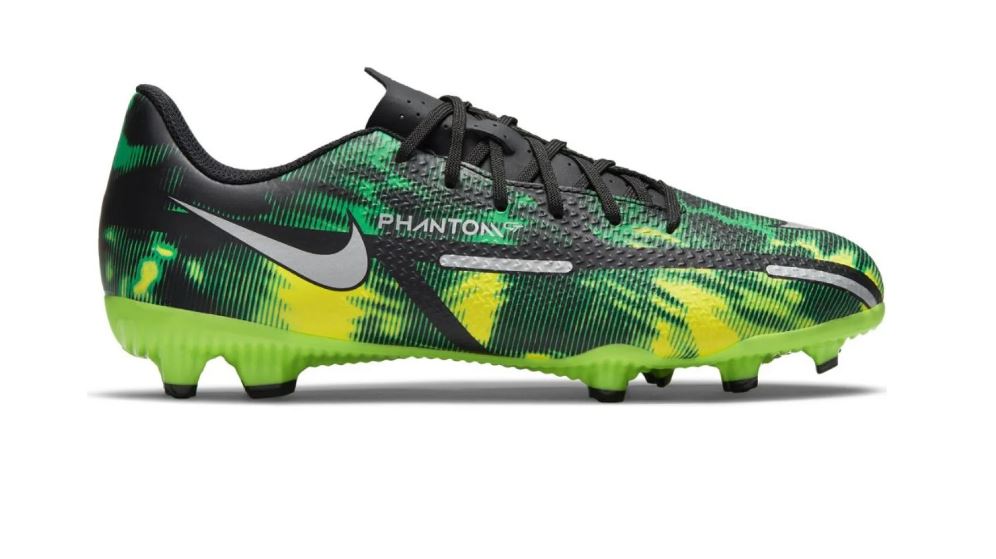 Nike Phantom GT2 Academy Gras / Kunstgras Voetbalschoenen (MG) Zwart Grijs Groen - Paul Pessel Sport | Center Utrecht De voetbalspecialist