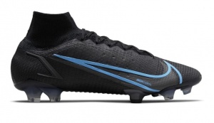 Nike-Mercurial-Superfly-8-Elite-Gras-Voetbalschoenen-FG-Zwart-Donkergrijs