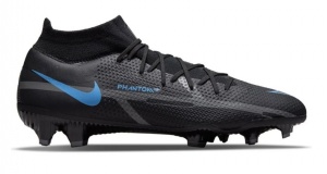 Nike-Phantom-GT-2-Pro-DF-Gras-Voetbalschoenen-FG-Zwart-Donkergrijs