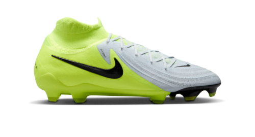 Nike-Phantom-Luna-II-Pro-Gras-Voetbalschoenen-FG-Neongeel-Zilver-Zwart-