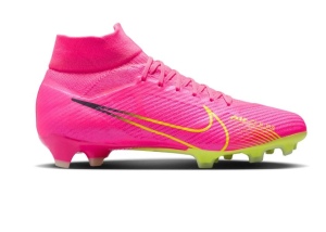 Nike-Zoom-Mercurial-Superfly-9-Pro-Gras-Voetbalschoenen-FG-Felroze-Geel-Lichtgroen