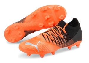 PUMA-Future-2.3-Gras-Kunstgras-Voetbalschoenen-MG-Oranje-Zwart-E-130