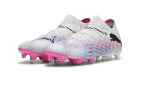 PUMA-Future-7-Ultimate-Gras-Kunstgras-Voetbalschoenen-MG-Wit-Roze-Zwart-E-230