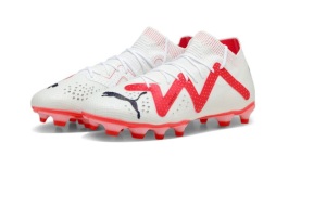 PUMA-Future-Pro-Gras-Kunstgras-Voetbalschoenen-MG-Wit-Rood-Zwart-E-140