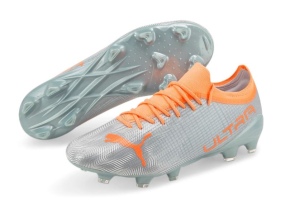 PUMA-Ultra-2.4-Gras-Kunstgras-Voetbalschoenen-MG-Zilver-Oranje-E-129.99
