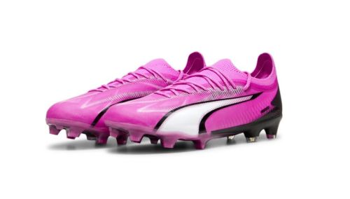 PUMA-Ultra-Ultimate-Gras-Kunstgras-Voetbalschoenen-MG-Roze-Wit-Zwart-E-220